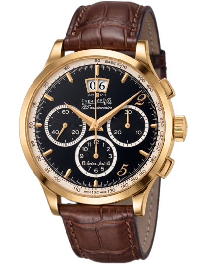 EBERHARD & CO. EXTRA-FORT ROUE À COLONNES GRANDE DATE 125ÈME ANNIVERSAIRE