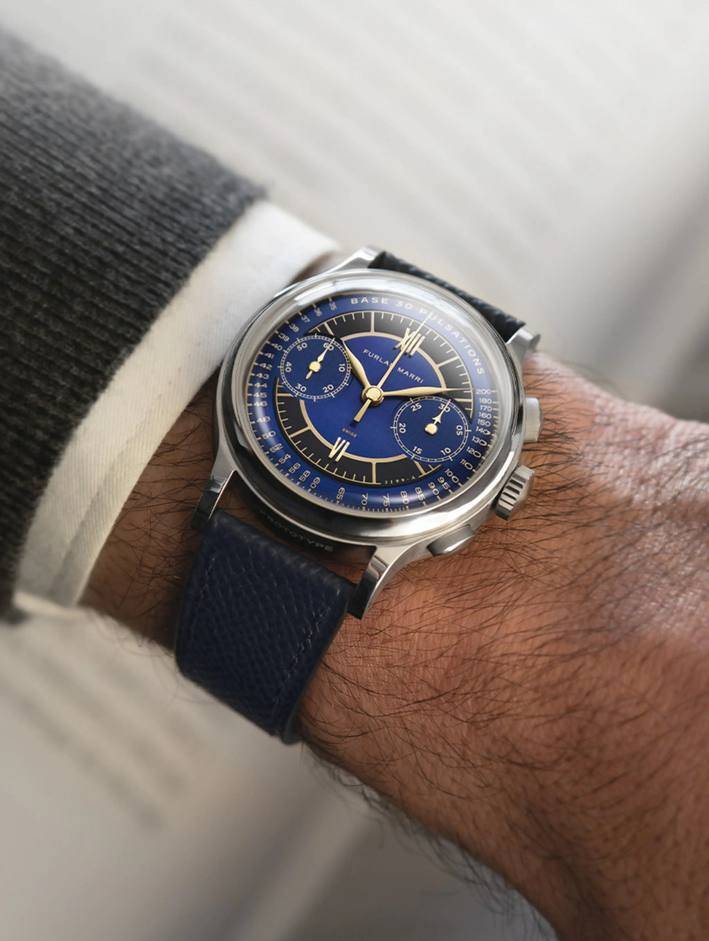 FURLAN MARRI HONEY BLUE FLYBACK 38MM