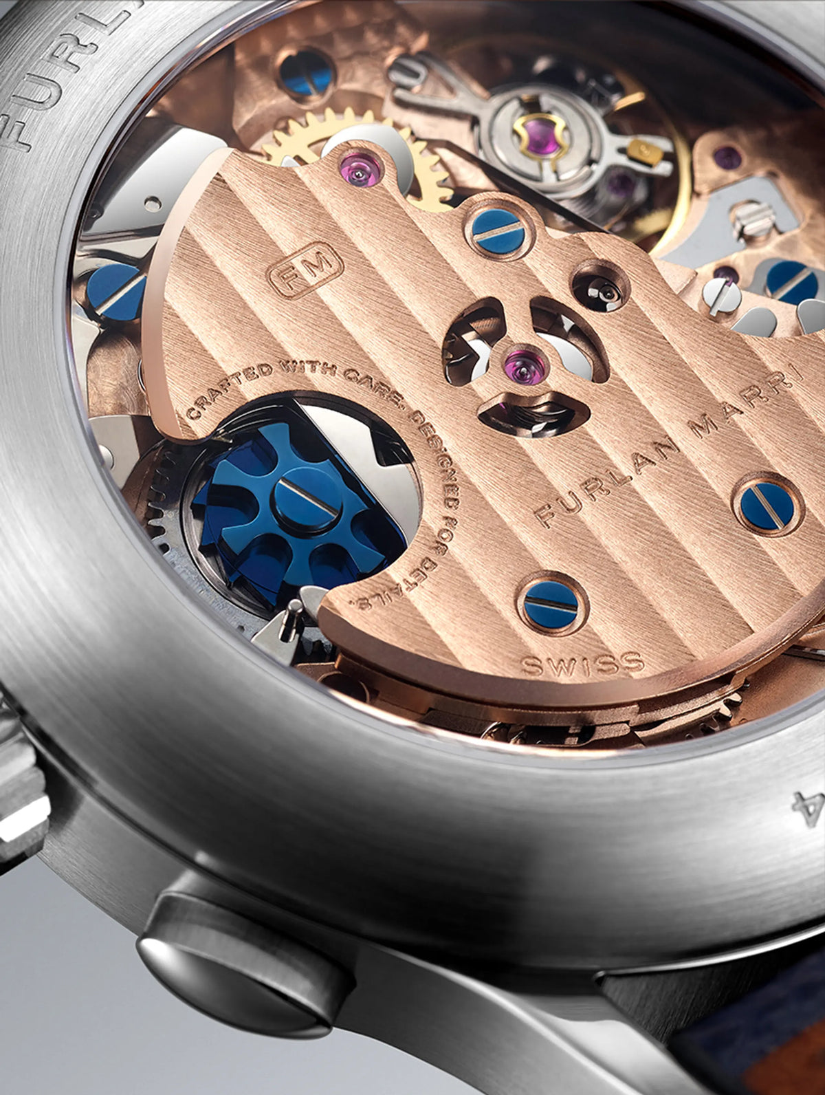 FURLAN MARRI HONEY BLUE FLYBACK 38MM